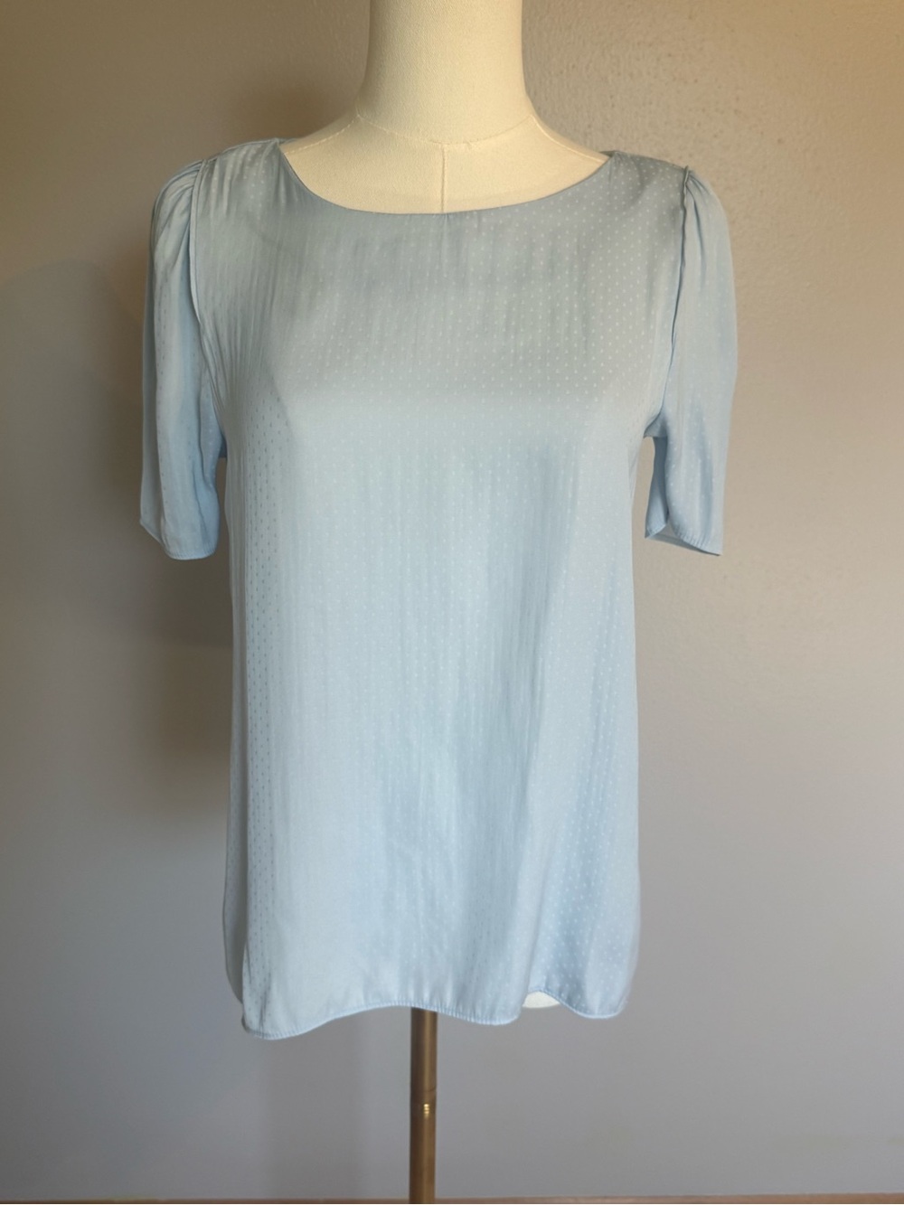 H&M Pale Powder Blue Short Sleeve Women's Blouse